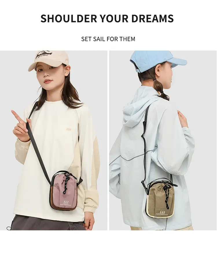 Women's Waterproof Crossbody Mobile Bag Black — feature 5