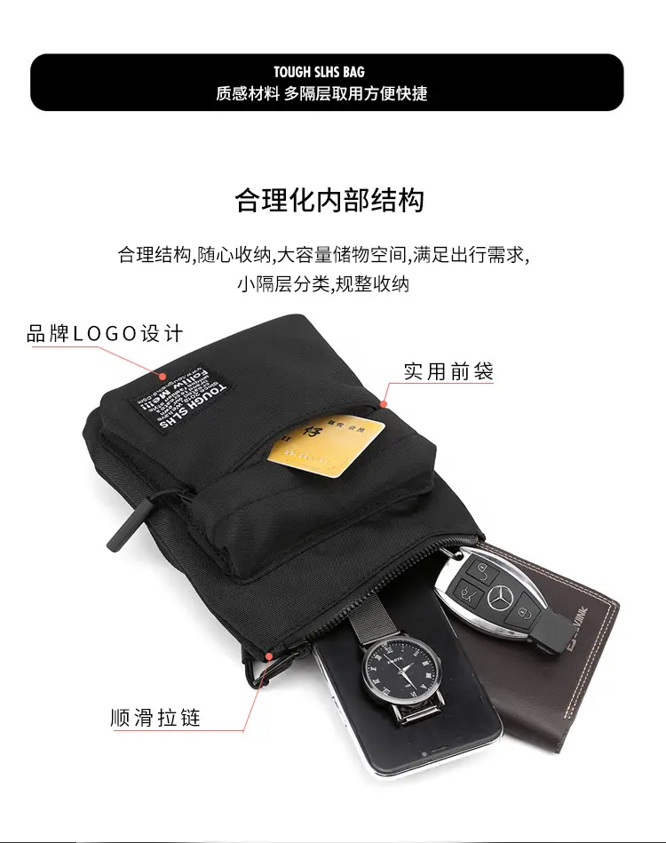 Japanese Men's Cross Body Bags Ultra Thin Waterproof — feature 11