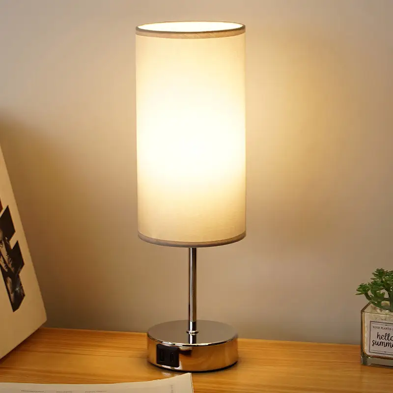 Wooden Touch Dimming Night Light for Bedside - Image 2