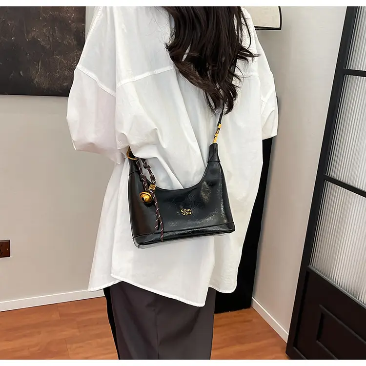 Korean Style Black Leather Handbag for Women 2025 â feature 22