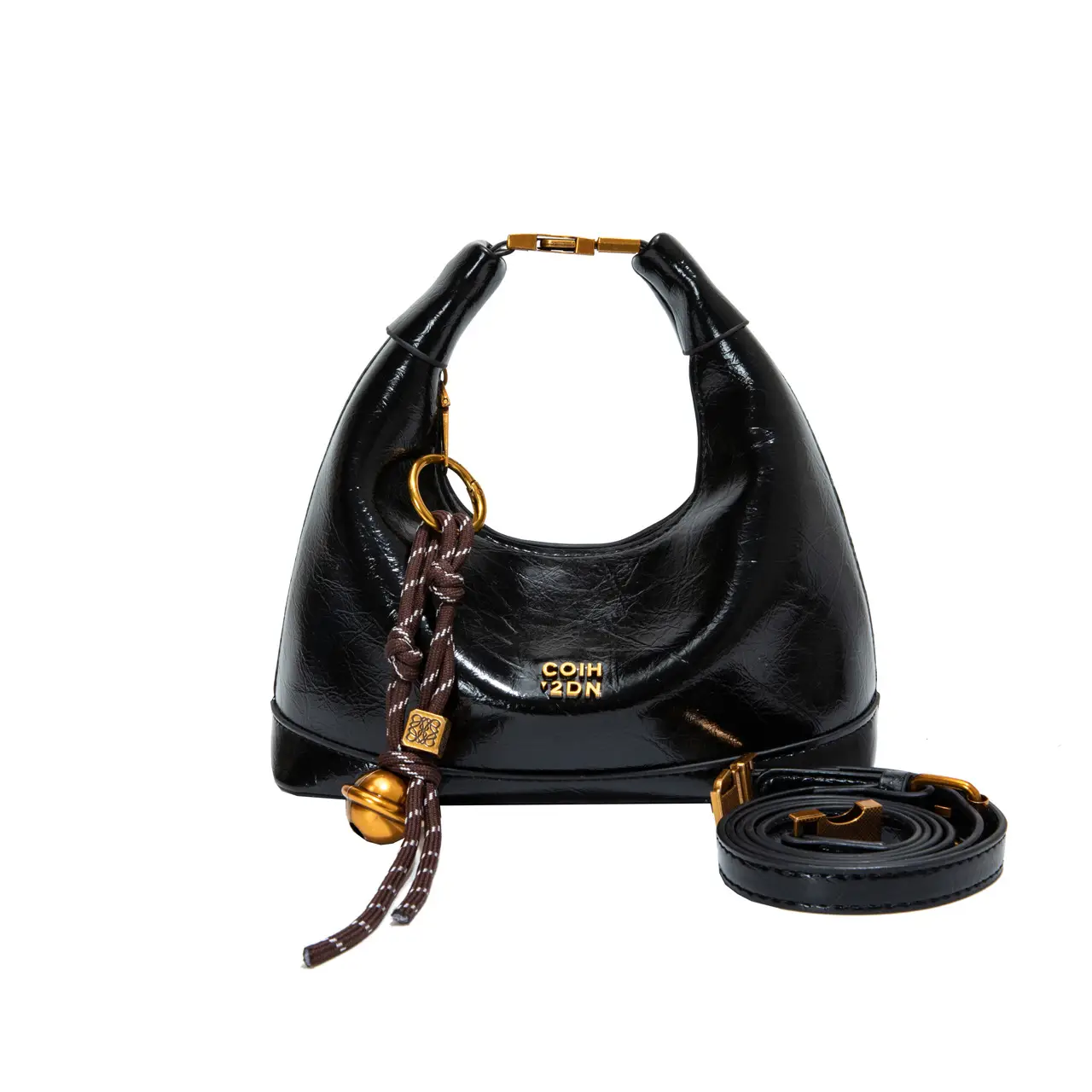 Korean Style Black Leather Handbag for Women 2025 - Image 2