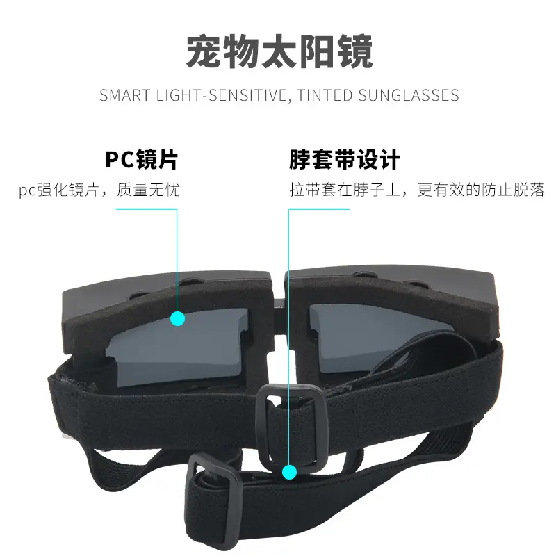 Anti-UV Windproof Dog Goggles with Building Blocks - Image 8