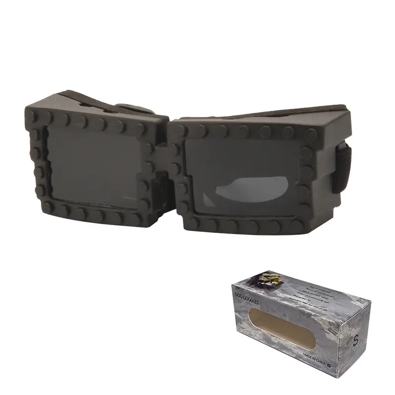 Anti-UV Windproof Dog Goggles with Building Blocks - Image 3