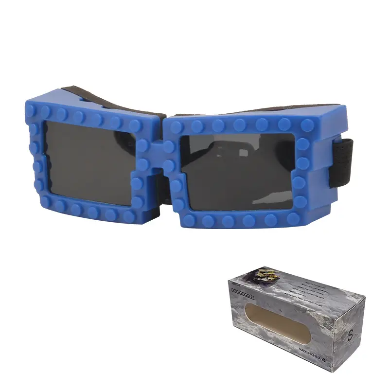 Anti-UV Windproof Dog Goggles with Building Blocks - Image 5