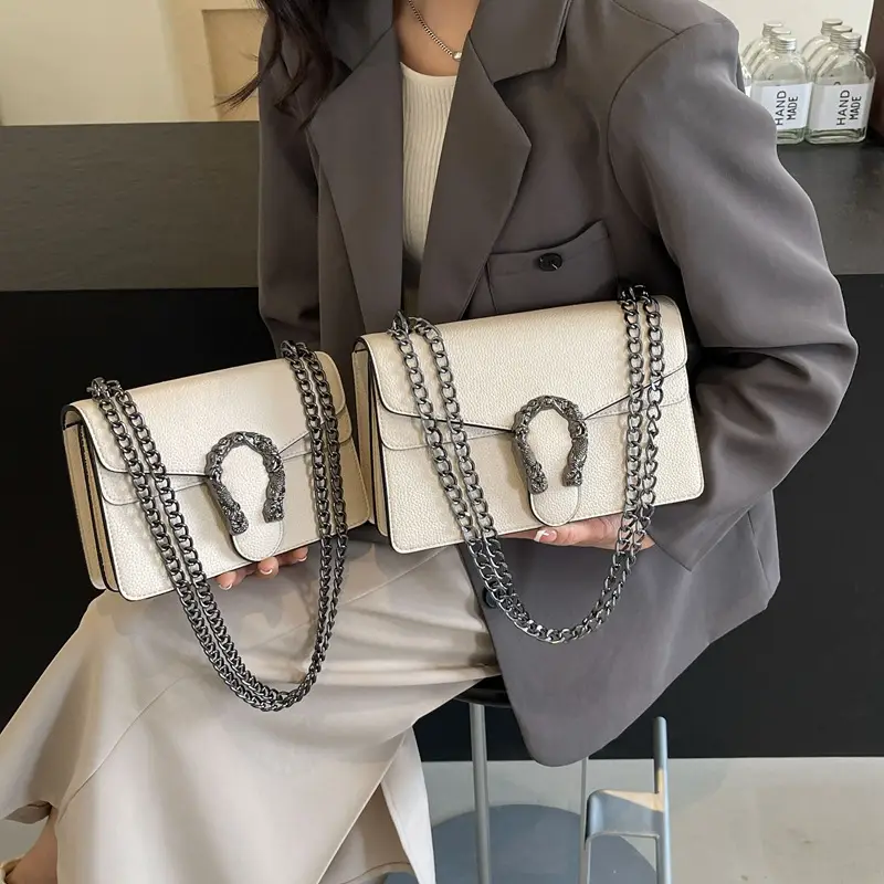 Red Chain Crossbody Bag for Women 2025 - Image 16