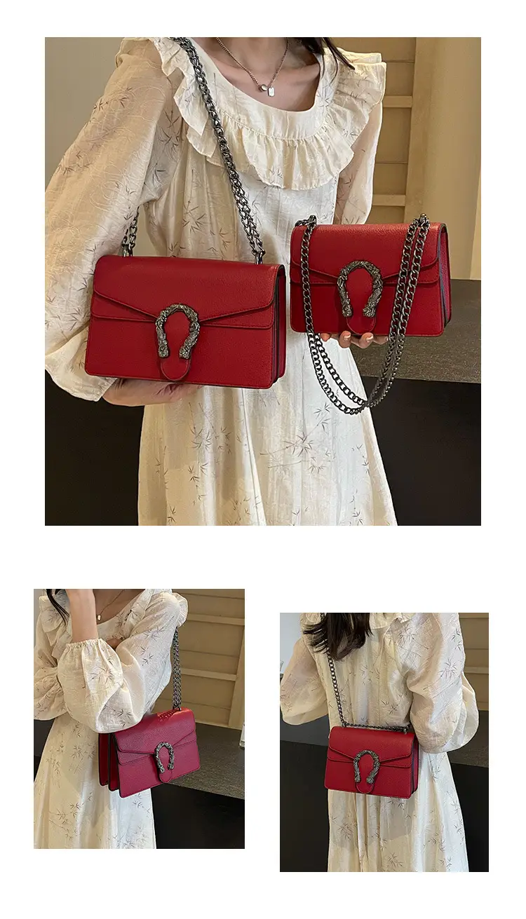 Red Chain Crossbody Bag for Women 2025 — feature 13