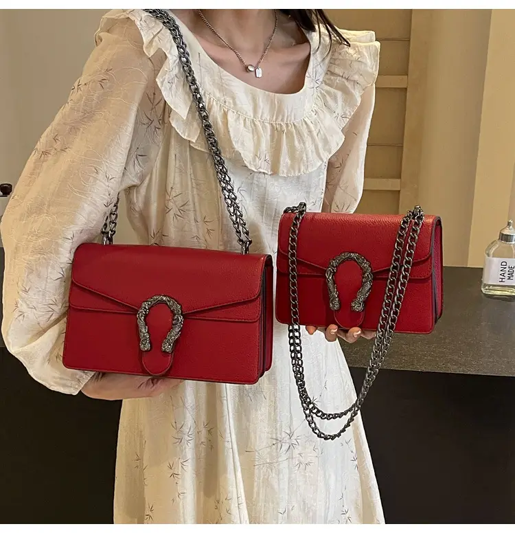 Red Chain Crossbody Bag for Women 2025 — feature 37