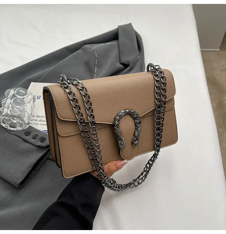 Red Chain Crossbody Bag for Women 2025 - Image 2