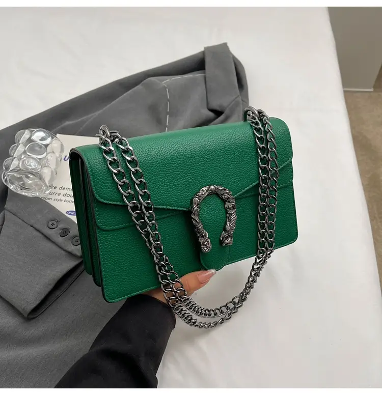 Red Chain Crossbody Bag for Women 2025 - Image 4
