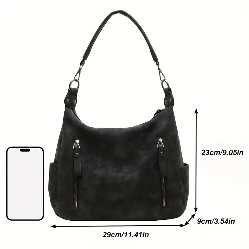 Women's Niche Texture Crossbody Bag Brown Leather — feature 2