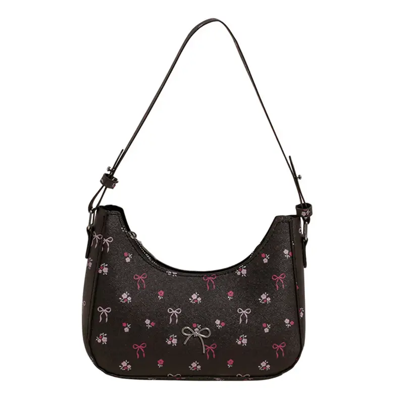 Pink Sweet Print One Shoulder Handbag for Women - Image 8
