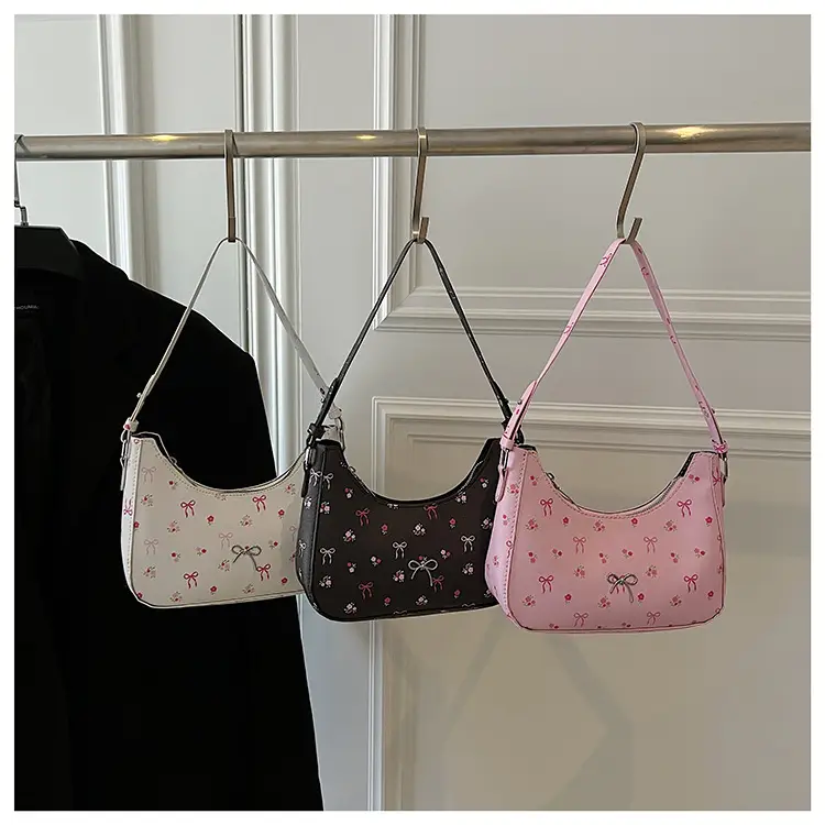 Pink Sweet Print One Shoulder Handbag for Women — feature 13