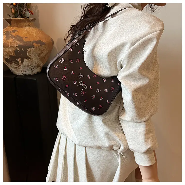 Pink Sweet Print One Shoulder Handbag for Women — feature 28