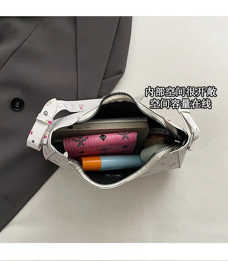 Pink Sweet Print One Shoulder Handbag for Women — feature 8
