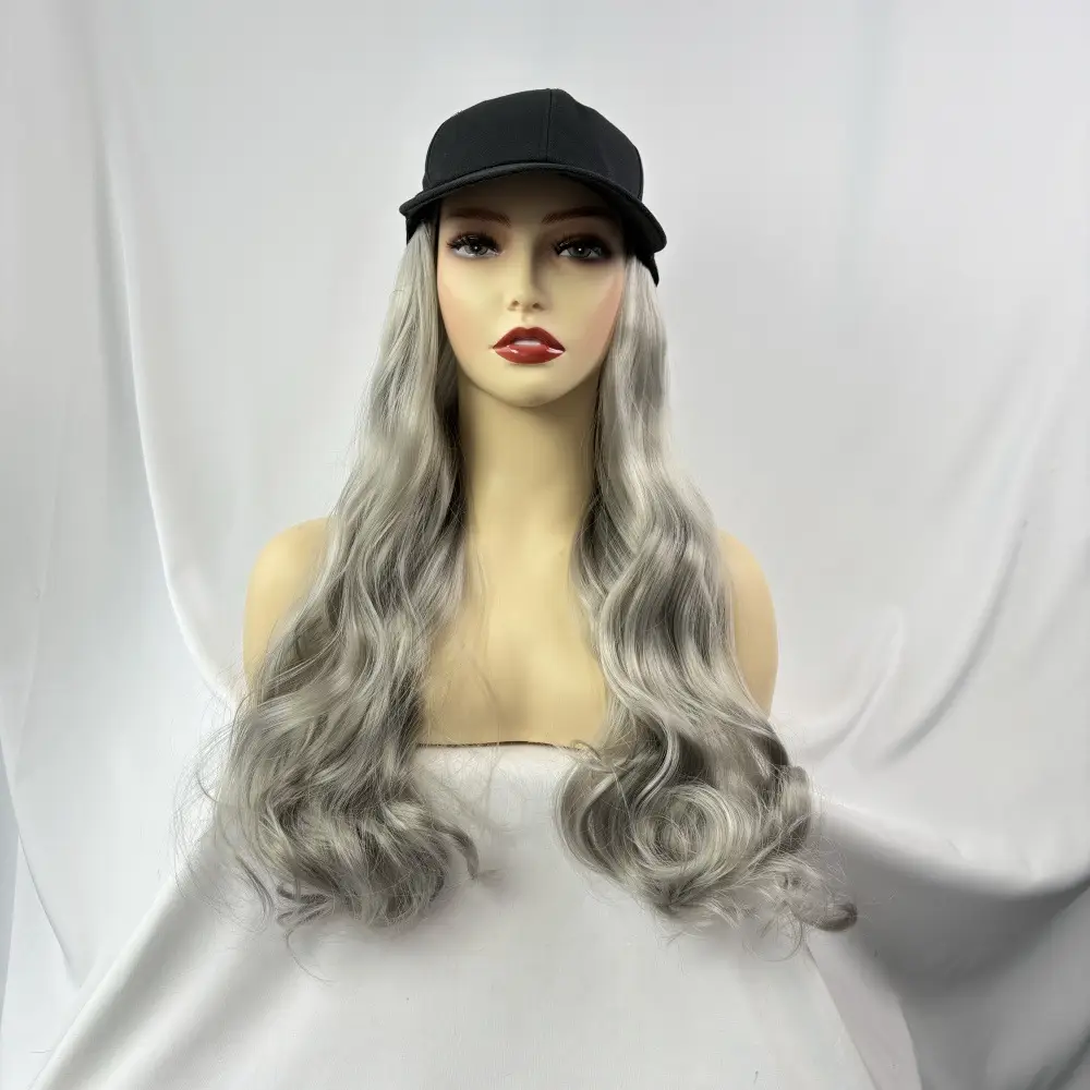 Black Long Curly Hair Wig Cap for Daily Wear - Image 3