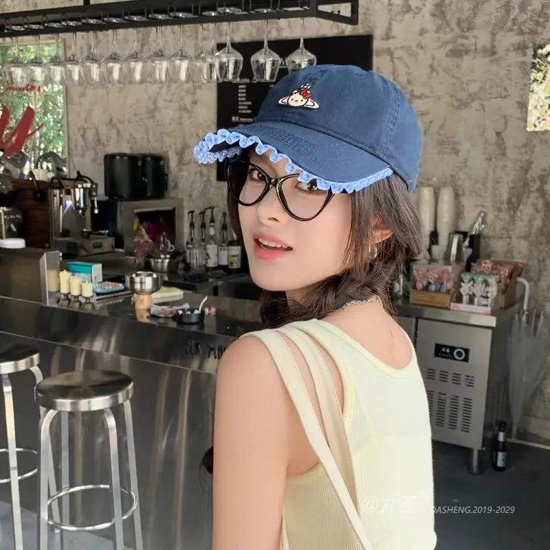 Sweet Duckbill Face Cap for Women Summer Casual Sunshade Hat