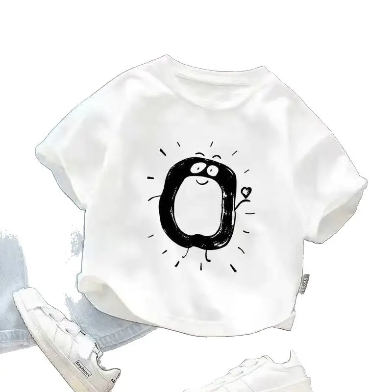 Baby 1 Year Old T-Shirt Numbered Cartoon Cotton Summer Wear - Image 14