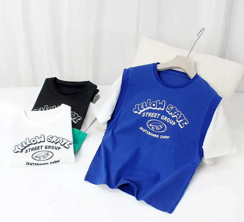 Kids Korean Style T-Shirt Green White Shorts Set — feature 6
