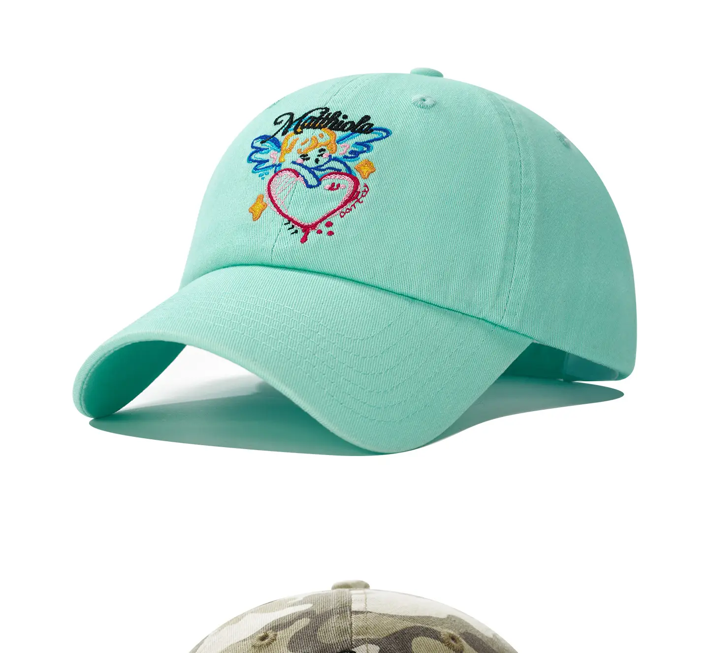 Korean Style Mint Green Baseball Cap for Women — feature 23