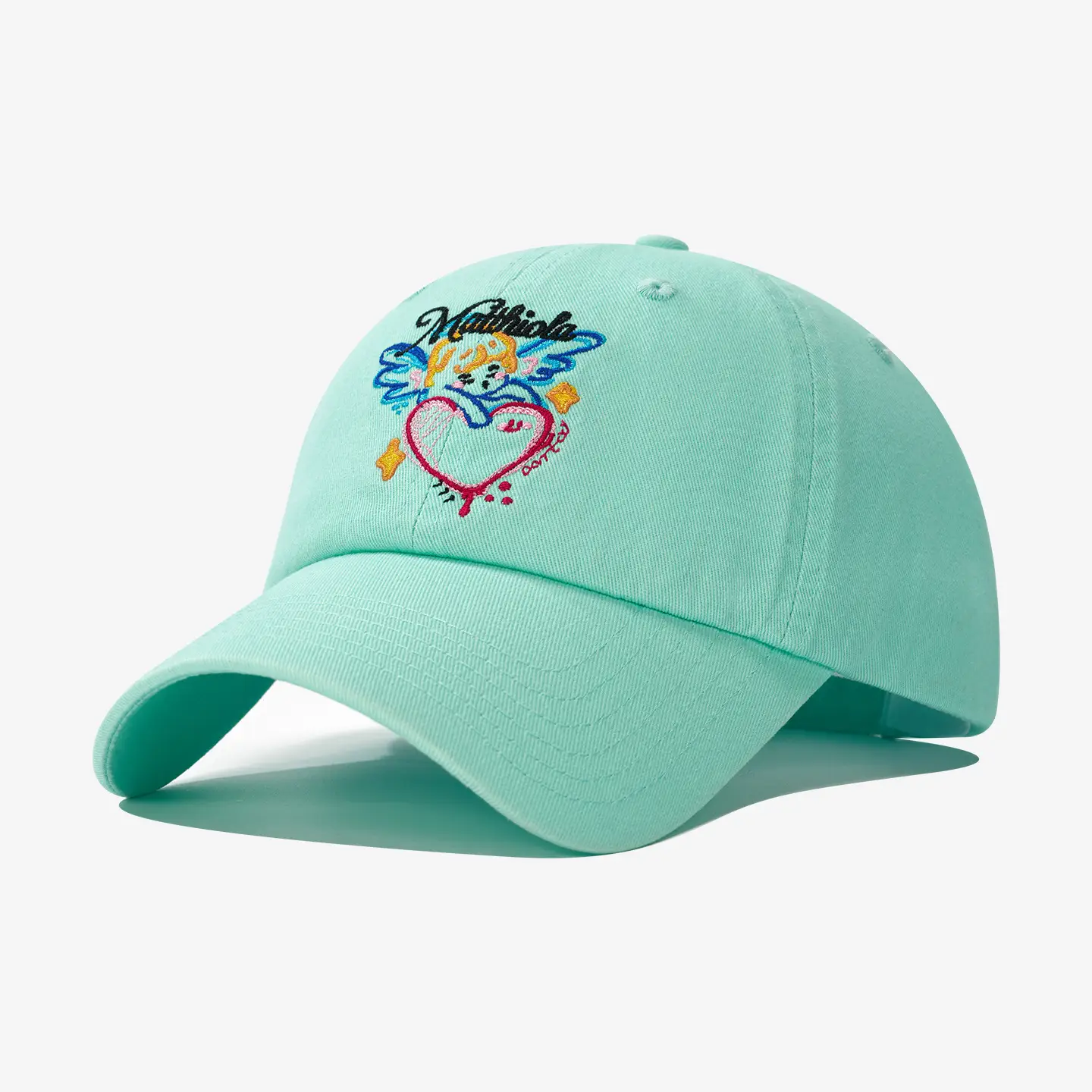 Korean Style Mint Green Baseball Cap for Women - Image 4