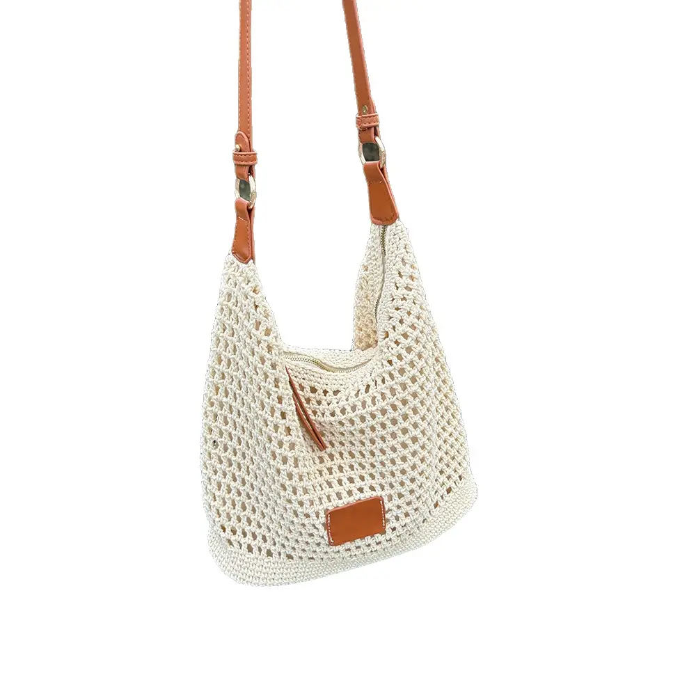 Summer Cut Out Woven Bag Women Casual Shoulder Tote 2025 - Image 6