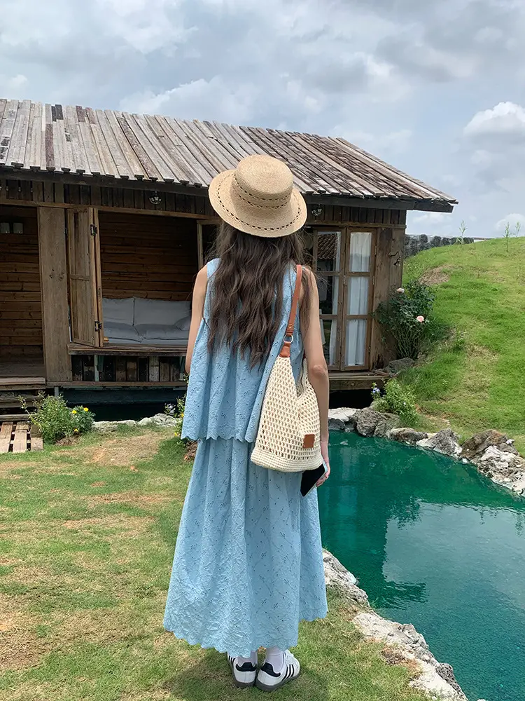 Summer Cut Out Woven Bag Women Casual Shoulder Tote 2025 — feature 6