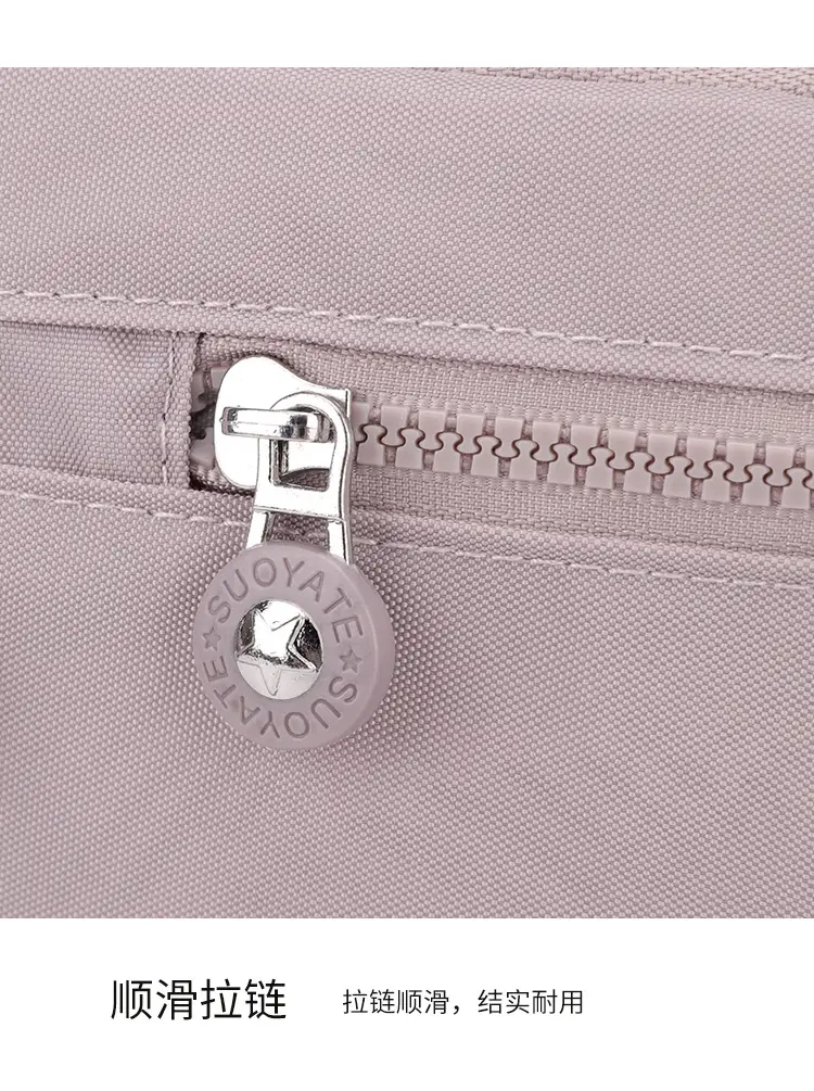 New Nylon Crossbody Bag Large Capacity Purple — feature 18