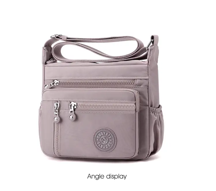 New Nylon Crossbody Bag Large Capacity Purple — feature 21
