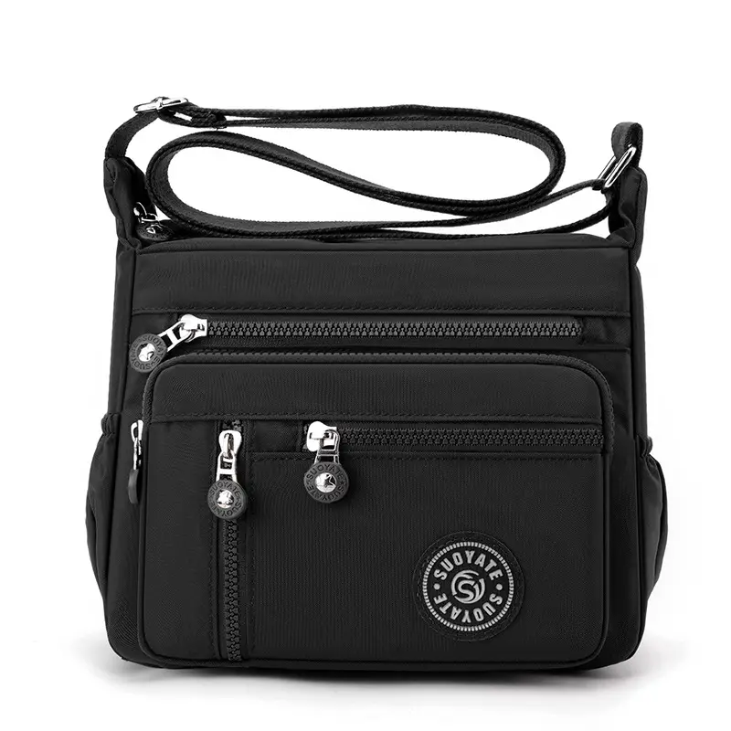 New Nylon Crossbody Bag Large Capacity Purple - Image 2