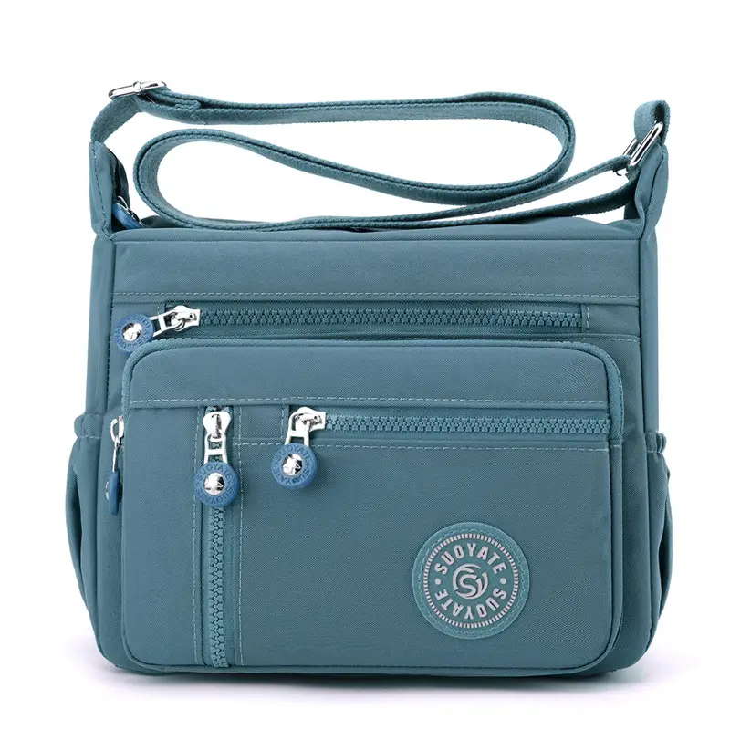 New Nylon Crossbody Bag Large Capacity Purple - Image 4