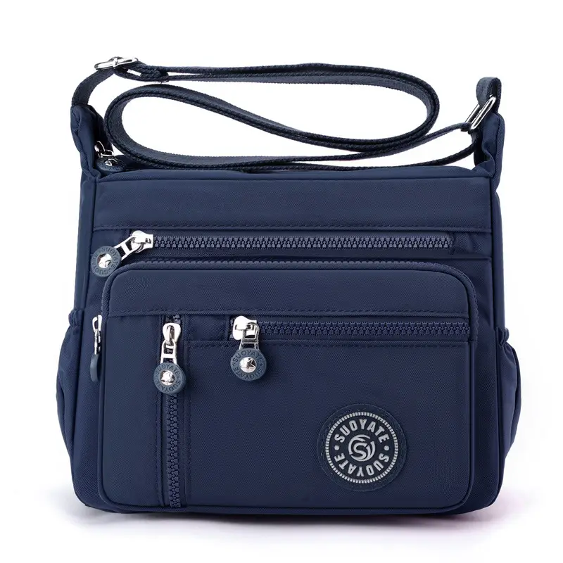 New Nylon Crossbody Bag Large Capacity Purple - Image 8