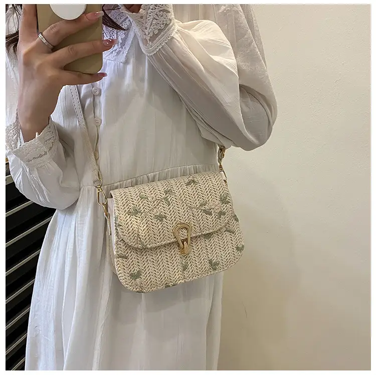 Women Floral Woven Saddle Bag Shoulder Crossbody 2026 — feature 20