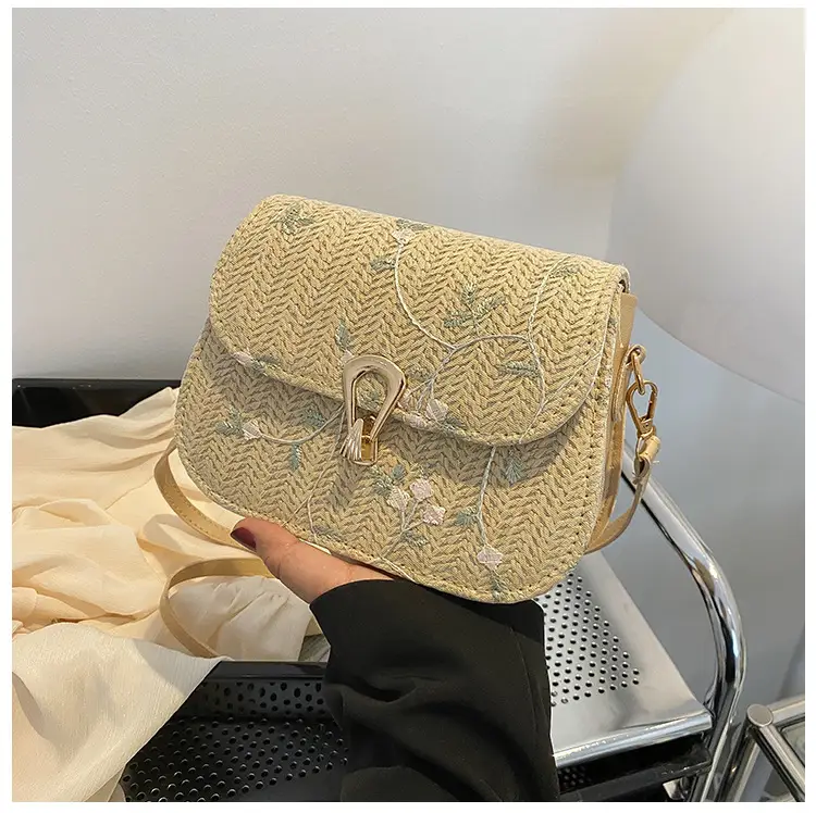 Women Floral Woven Saddle Bag Shoulder Crossbody 2026 — feature 31
