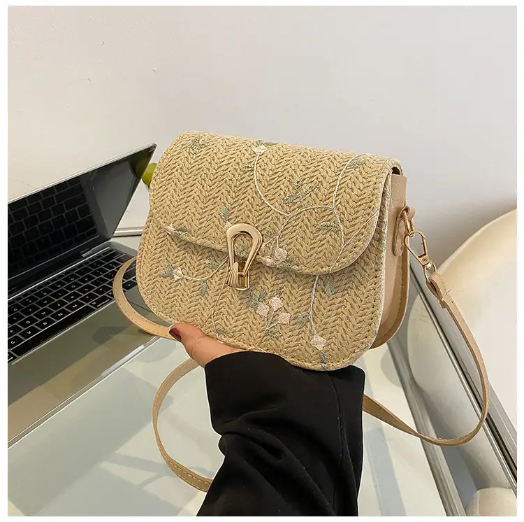 Women Floral Woven Saddle Bag Shoulder Crossbody 2026 — feature 33