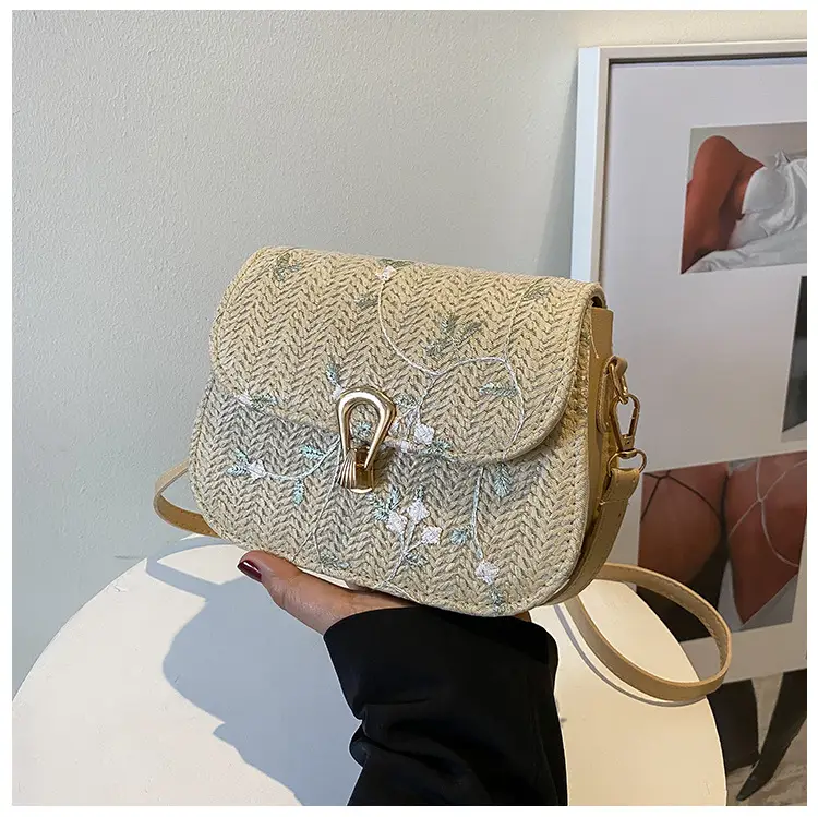 Women Floral Woven Saddle Bag Shoulder Crossbody 2026 — feature 36
