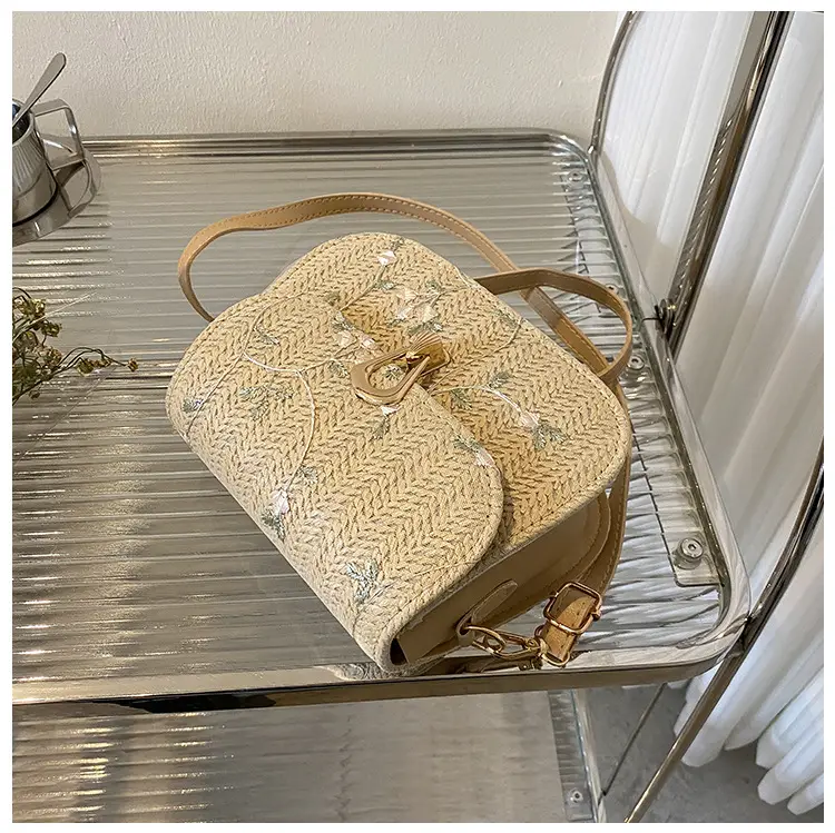 Women Floral Woven Saddle Bag Shoulder Crossbody 2026 — feature 40