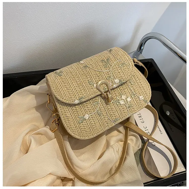 Women Floral Woven Saddle Bag Shoulder Crossbody 2026 — feature 42