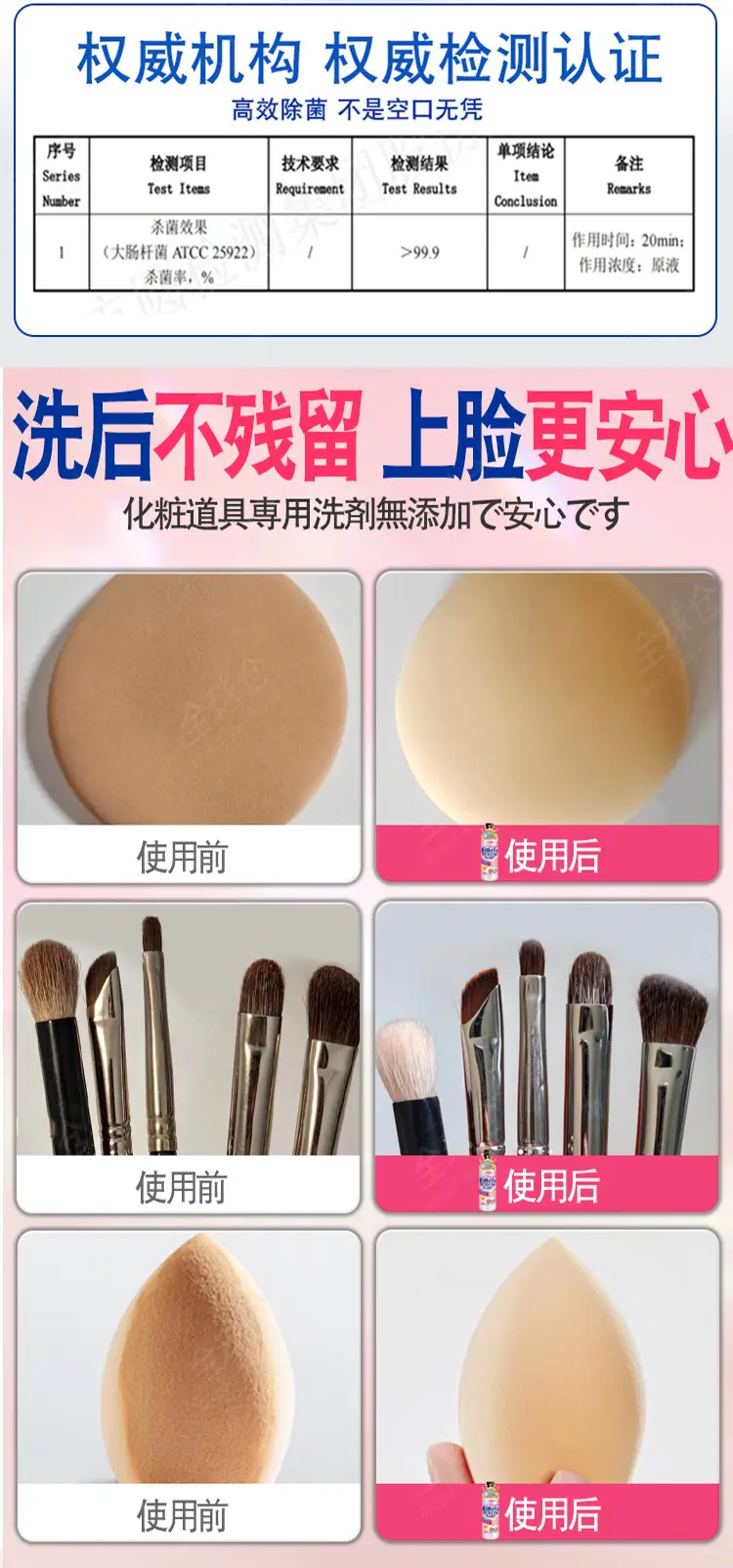Powder Puff Cleaner Beauty Tool Air Cushion Beauty Egg Makeup Brush Cleaning Liquid 2 Pcs — feature 18
