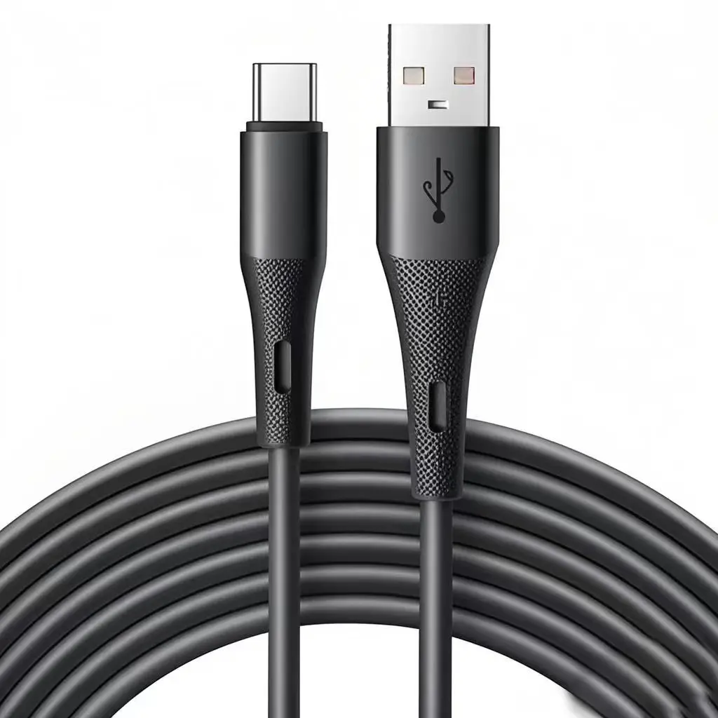 Cross-Border Typec Charging Cable Super Fast Charging Suitable for Huawei, Apple and Android Phones, True Liquid Silicone Data Cable