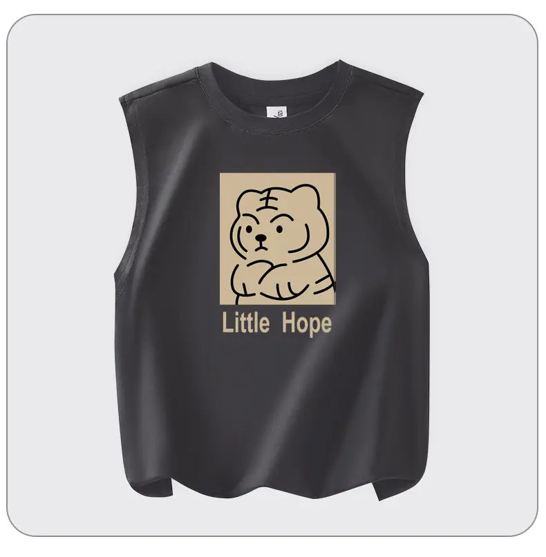 Boys New Vest Black Cartoon Print Sleeveless Summer โ feature 13
