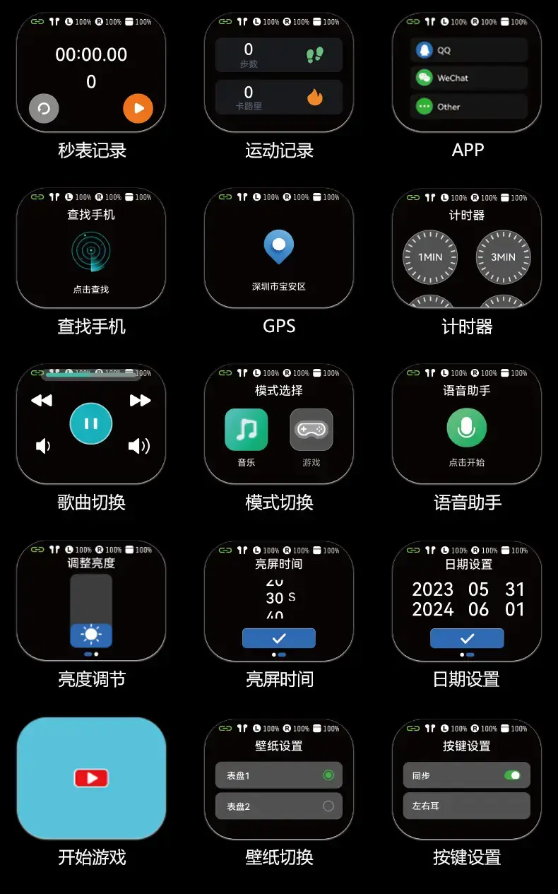 Cross-Border Ai Translation Bluetooth Headset A16Pro β feature 15