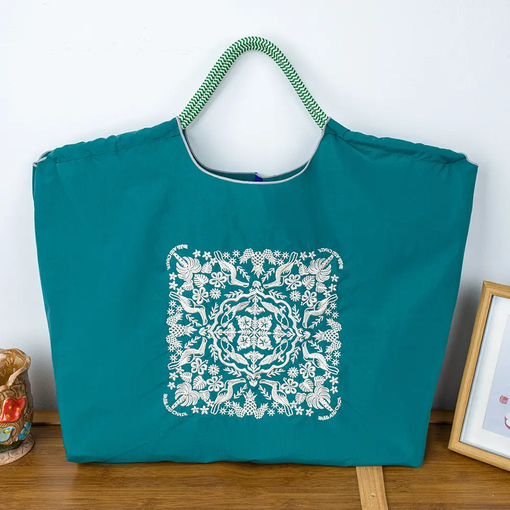 Trendy Cartoon Embroidered Canvas Tote Bag — feature 6