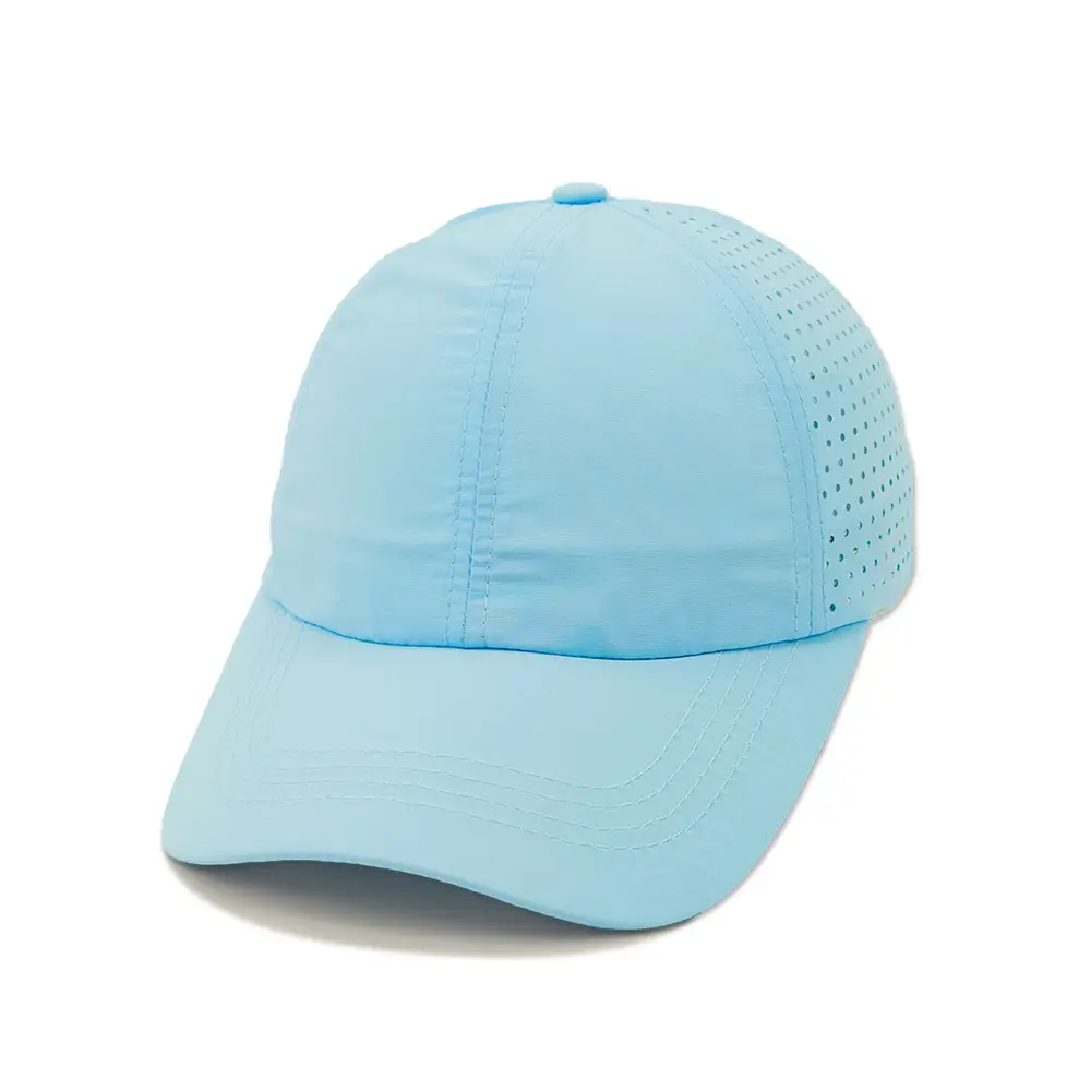 Blue Baseball Cap Customizable for Summer Sun Protection - Image 4