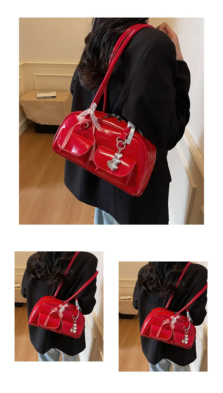 Red Korean Style Shoulder Bag for Women 2025 — feature 11