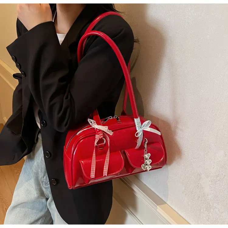 Red Korean Style Shoulder Bag for Women 2025 — feature 20