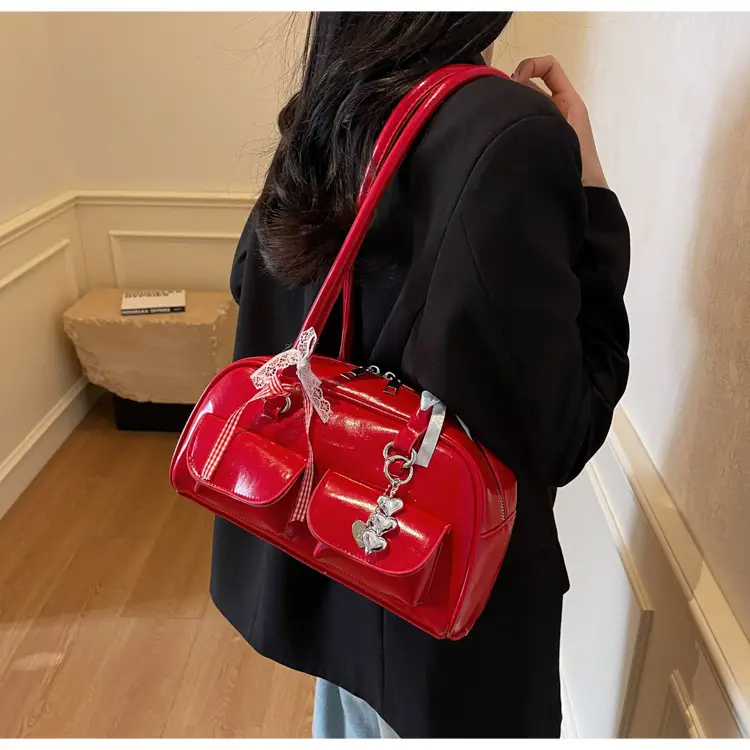 Red Korean Style Shoulder Bag for Women 2025 — feature 21