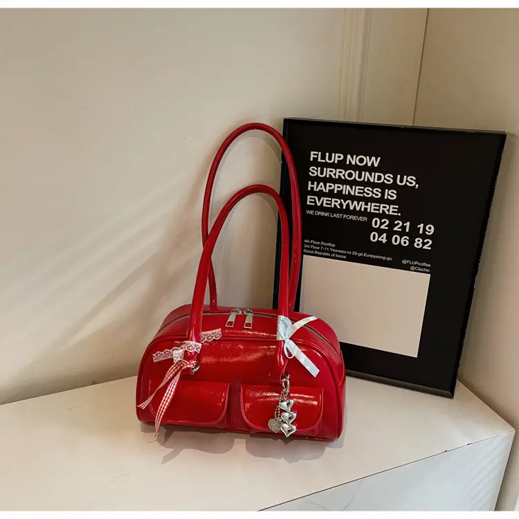 Red Korean Style Shoulder Bag for Women 2025 — feature 25