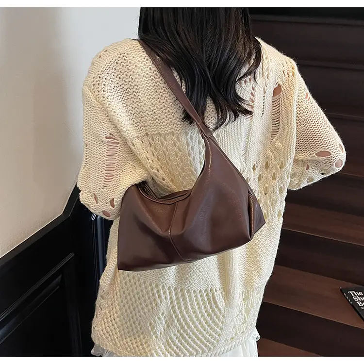 Women's Creamy Leather Shoulder Bag 2025 — feature 21