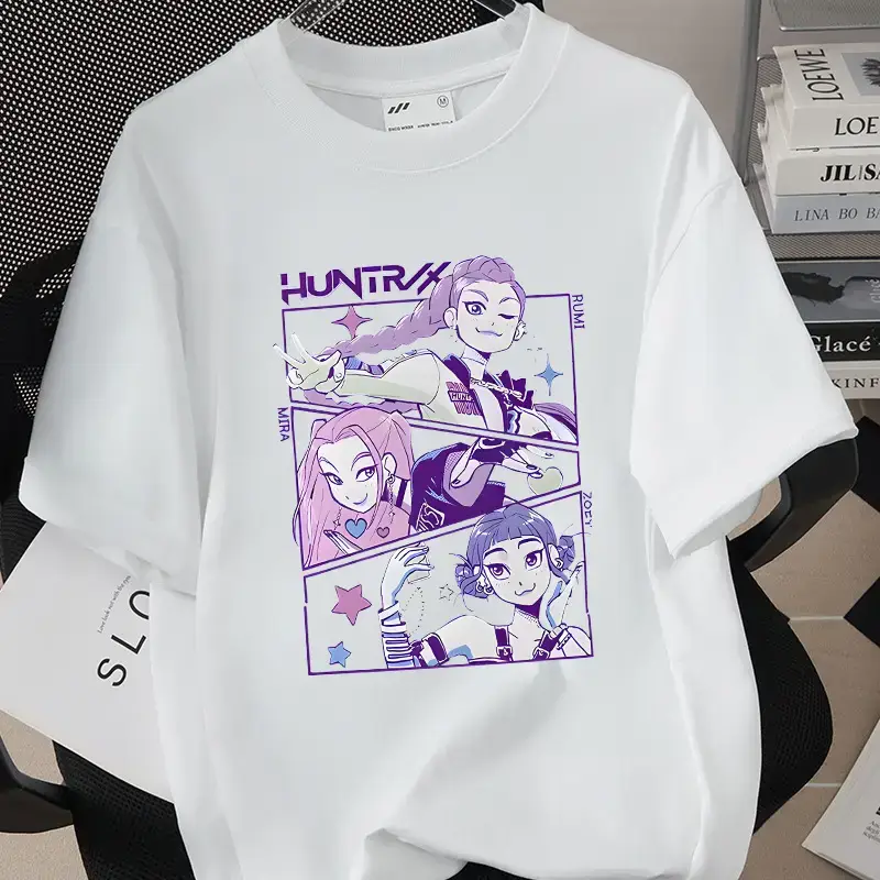 Girls Hana Printed T-Shirt Black Loose Fit Casual - Image 11