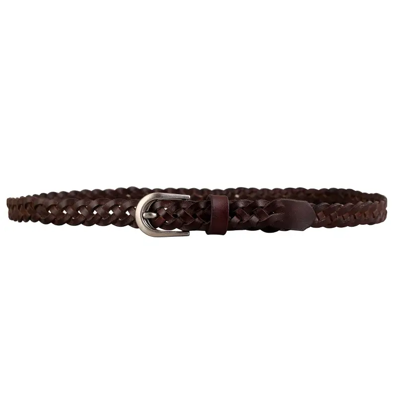 Brown Hand-Woven Women's Belt European American Fashion - Image 7